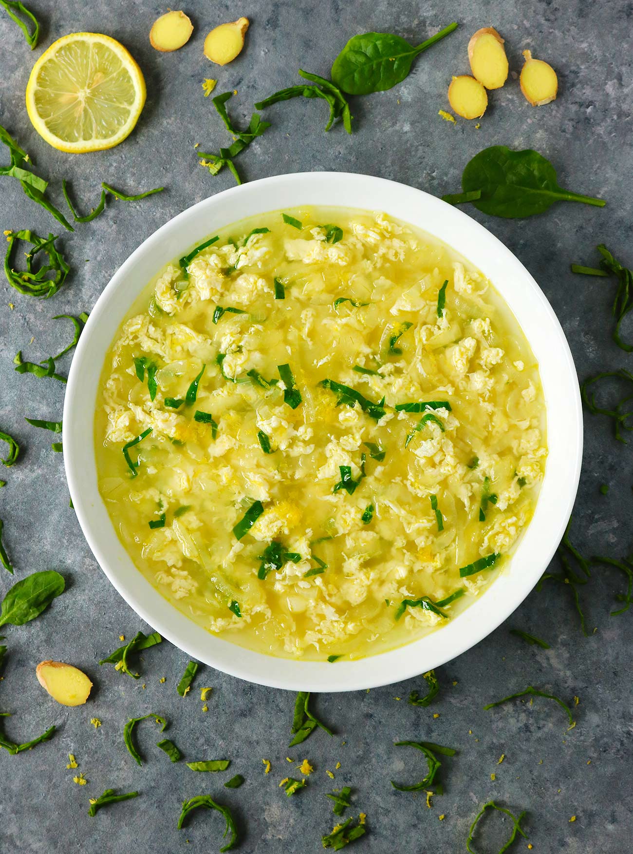 FluRecovery Onion and Shredded Egg Soup