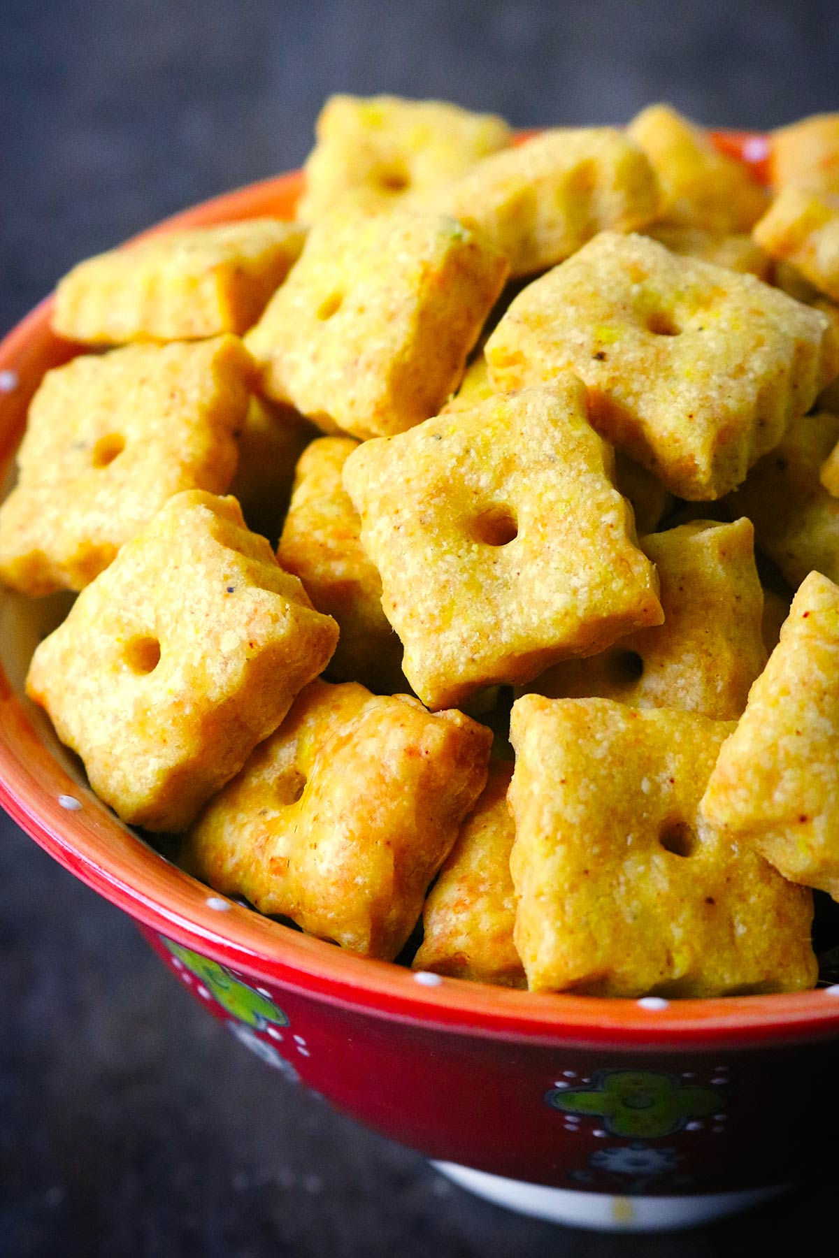 Homemade CheezIts Crackers